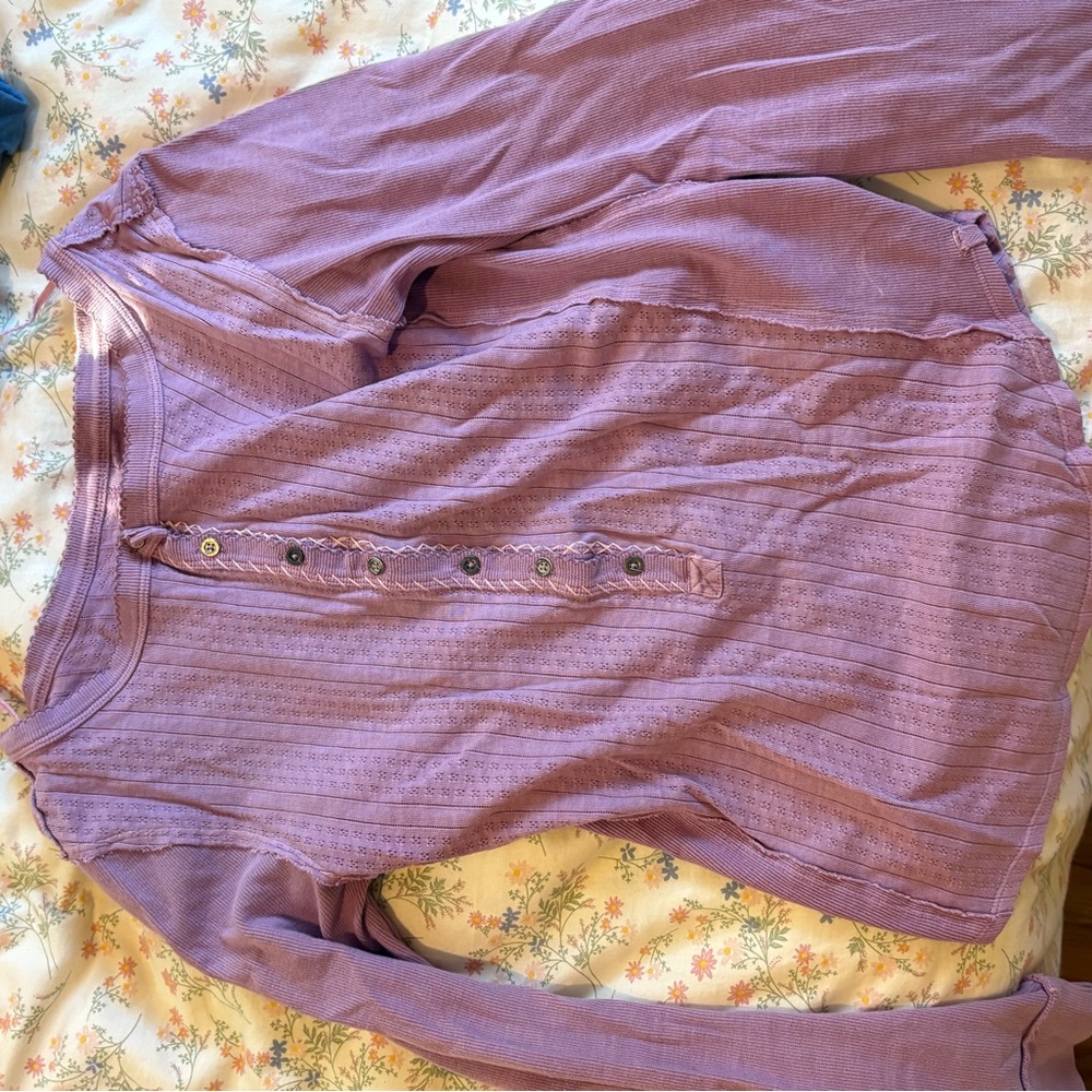 We The Free Lavender Knit Top
